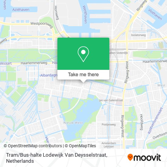 Tram / Bus-halte Lodewijk Van Deysselstraat Karte