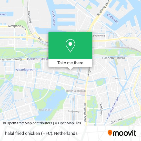 halal fried chicken (HFC) map