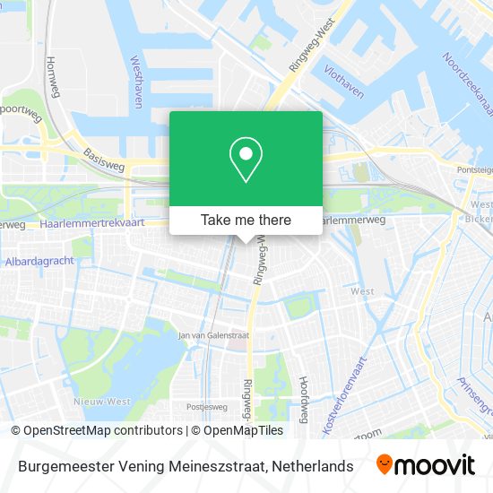 Burgemeester Vening  Meineszstraat map