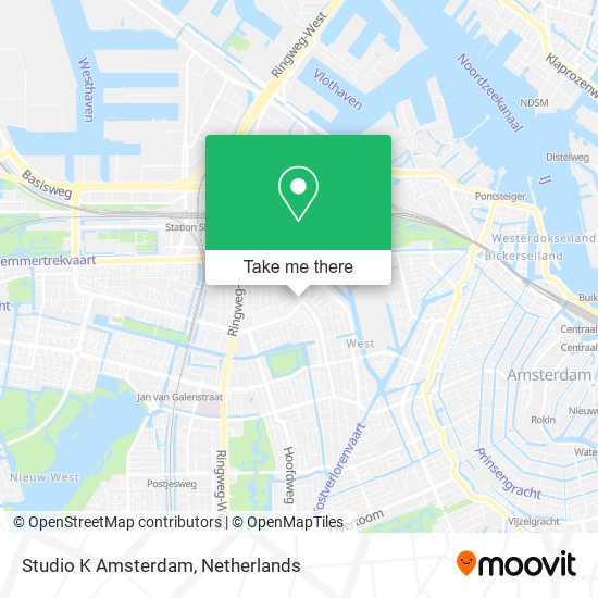 Studio K Amsterdam map