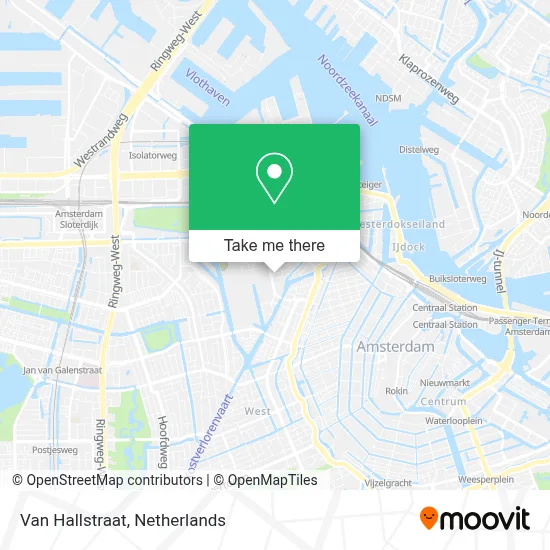 Van Hallstraat map