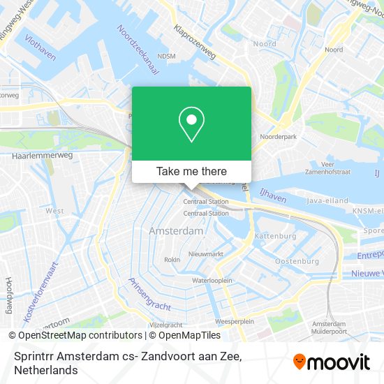 Sprintrr Amsterdam cs- Zandvoort aan Zee map