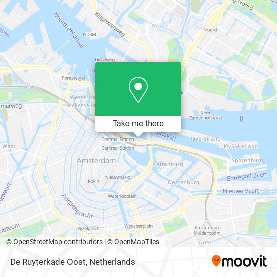 De Ruyterkade Oost map