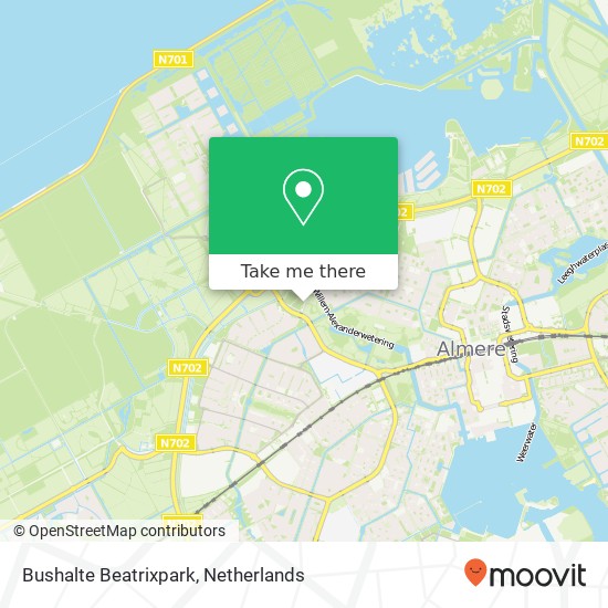 Bushalte Beatrixpark map