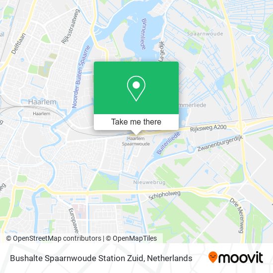 Bushalte Spaarnwoude Station Zuid map