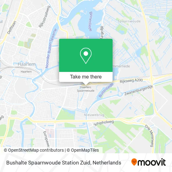 Bushalte Spaarnwoude Station Zuid map