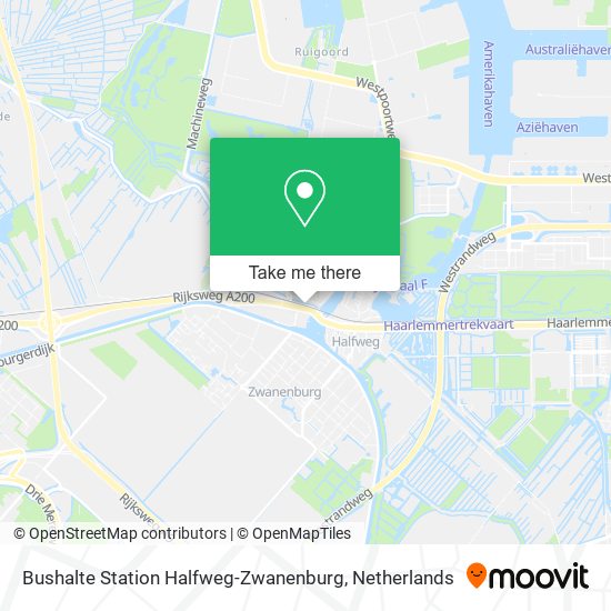 Bushalte Station Halfweg-Zwanenburg map