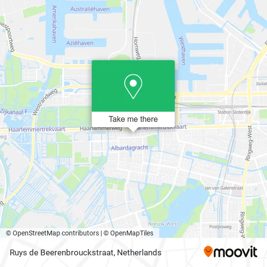 Ruys de Beerenbrouckstraat map