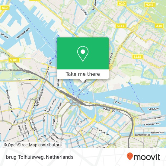 brug Tolhuisweg Karte