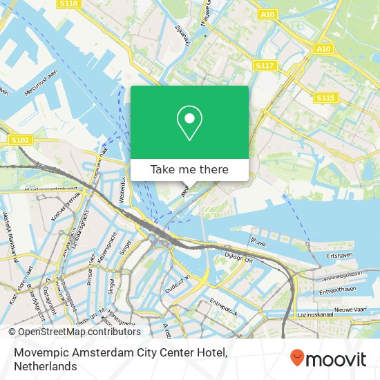 Movempic Amsterdam City Center Hotel map