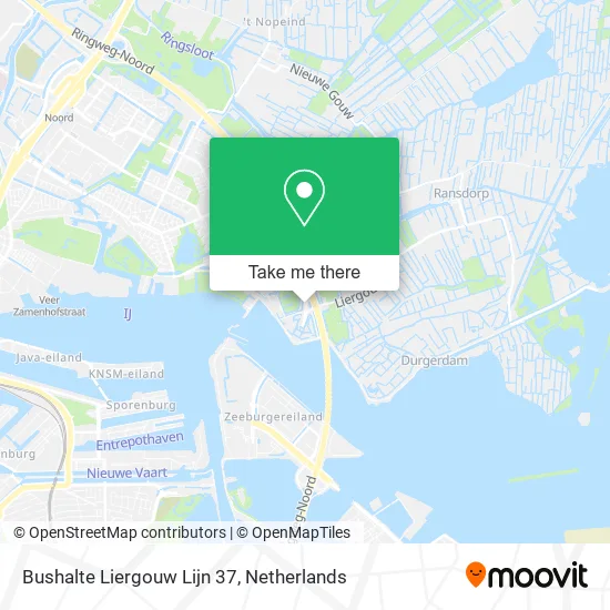 Bushalte Liergouw Lijn 37 map