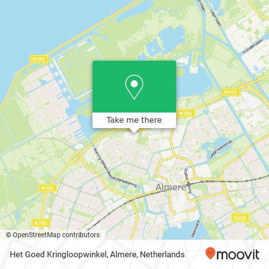 Het Goed Kringloopwinkel, Almere Karte