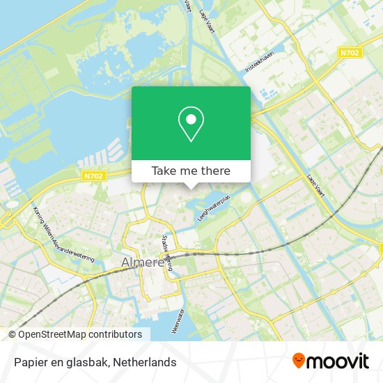 Papier en glasbak map