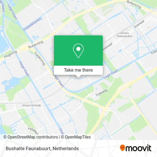 Bushalte Faunabuurt map