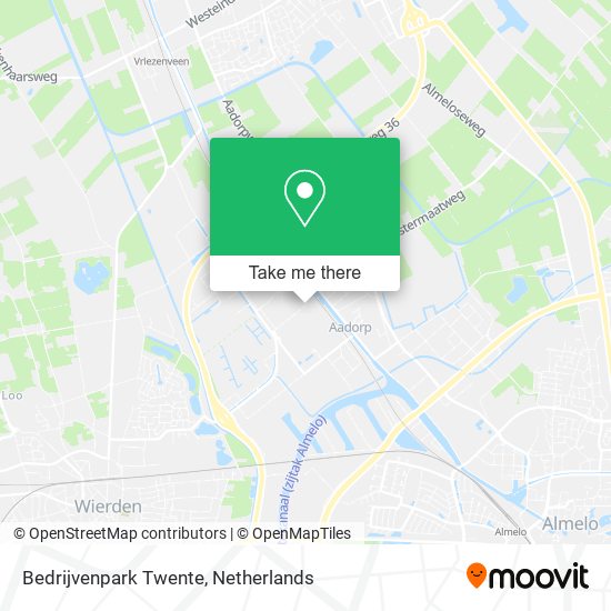 Bedrijvenpark Twente Karte
