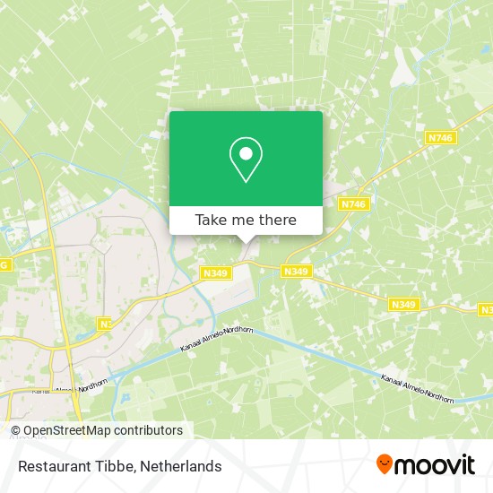 Restaurant Tibbe map