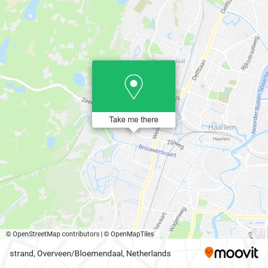 strand, Overveen/Bloemendaal map