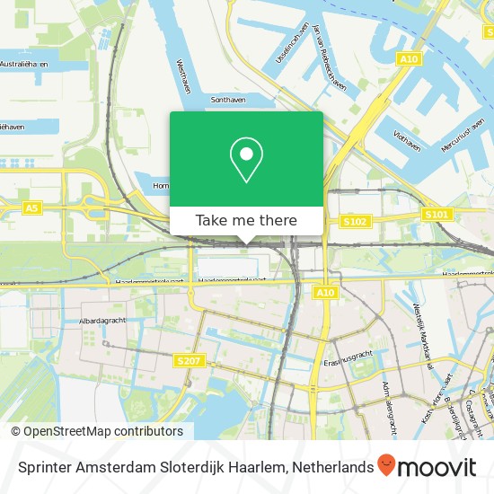 Sprinter Amsterdam Sloterdijk Haarlem Karte