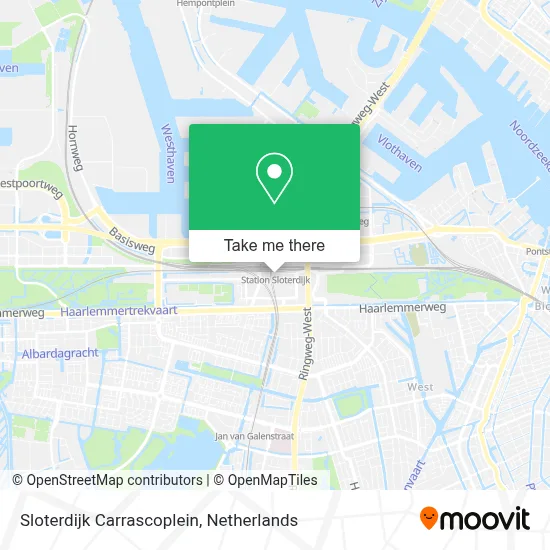 Sloterdijk Carrascoplein map