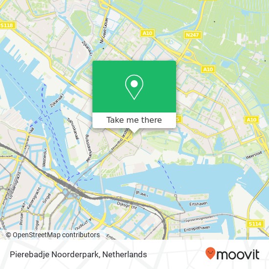 Pierebadje Noorderpark map