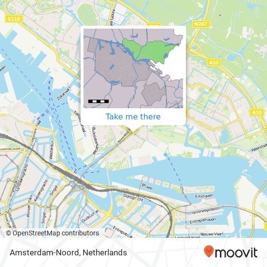 Amsterdam-Noord map