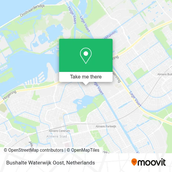 Bushalte Waterwijk Oost map