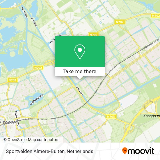 Sportvelden Almere-Buiten Karte