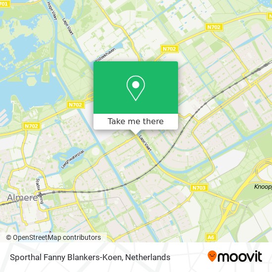 Sporthal Fanny Blankers-Koen map