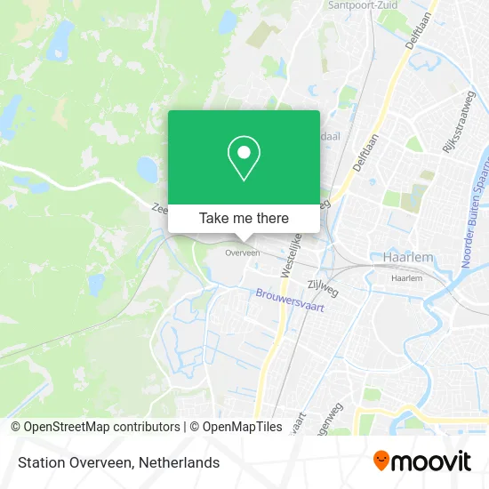 Station Overveen map