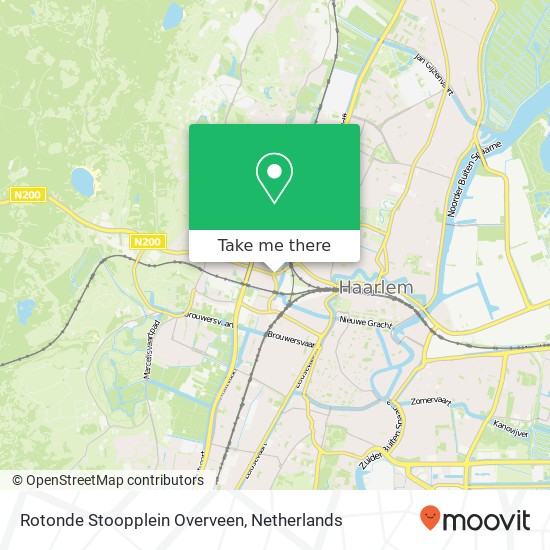 Rotonde Stoopplein Overveen map