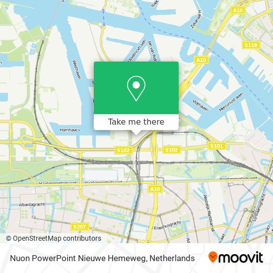 Nuon PowerPoint Nieuwe Hemeweg map