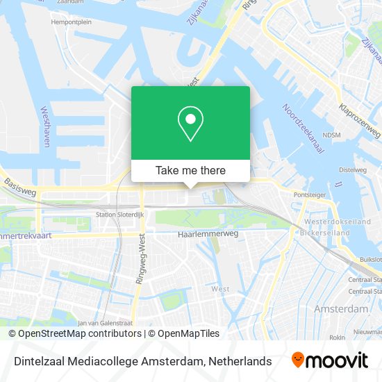 Dintelzaal Mediacollege Amsterdam map