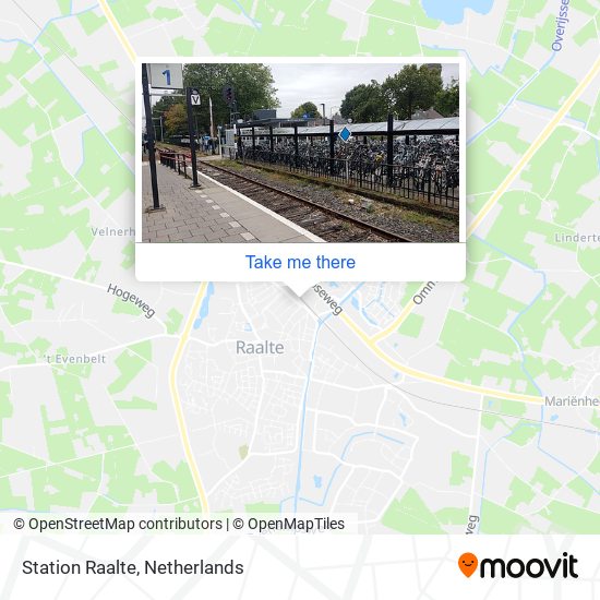 Station Raalte map