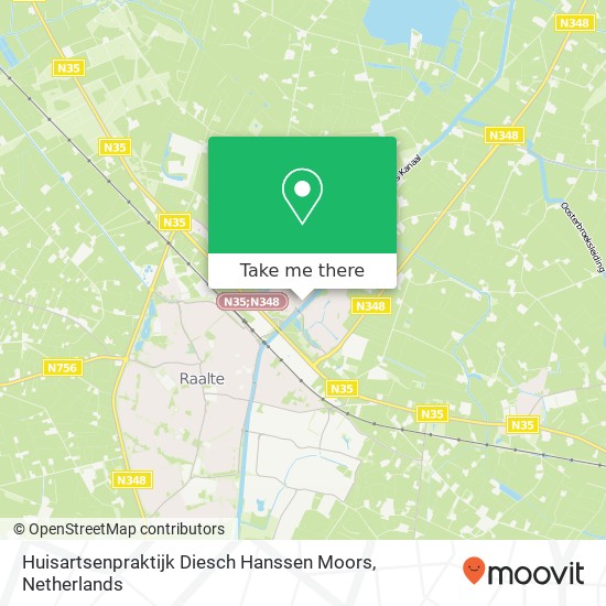 Huisartsenpraktijk Diesch Hanssen Moors Karte