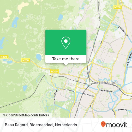 Beau Regard, Bloemendaal map