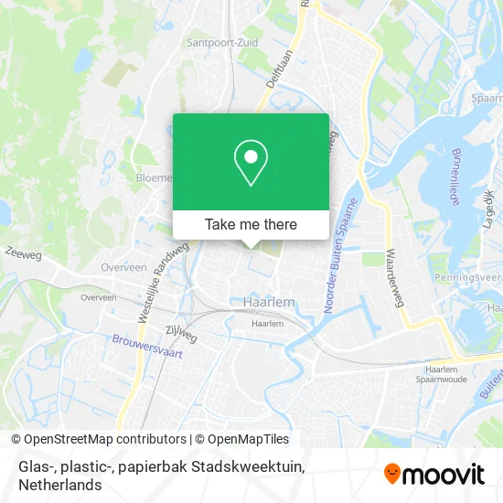 Glas-, plastic-, papierbak Stadskweektuin map