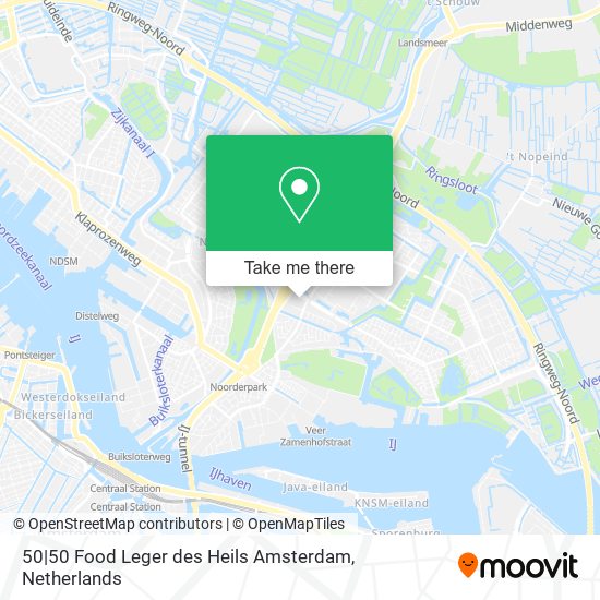 50|50 Food Leger des Heils Amsterdam Karte