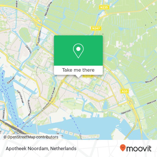 Apotheek Noordam map