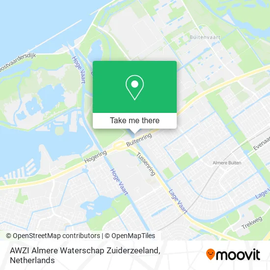 AWZI Almere Waterschap Zuiderzeeland map