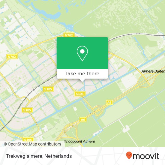 Trekweg almere map