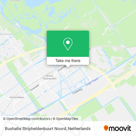 Bushalte Stripheldenbuurt Noord Karte