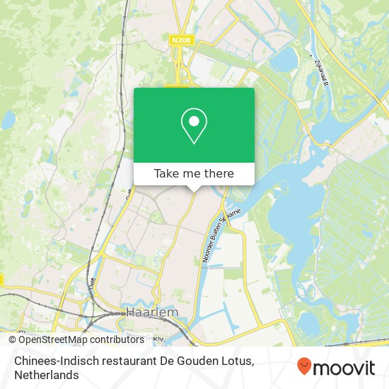 Chinees-Indisch restaurant De Gouden Lotus map