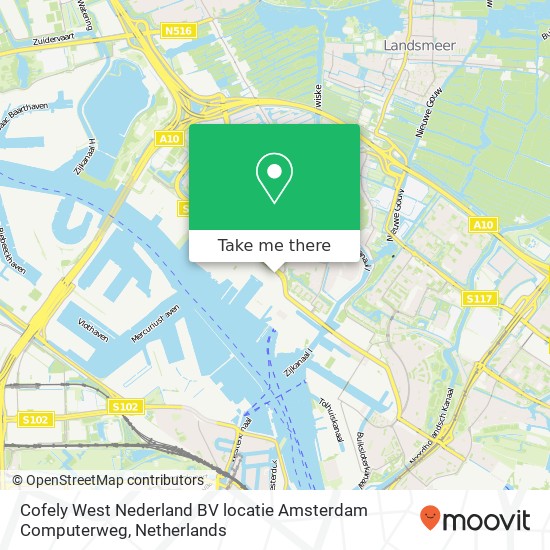 Cofely West Nederland BV locatie Amsterdam Computerweg map