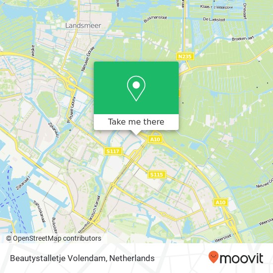 Beautystalletje Volendam map