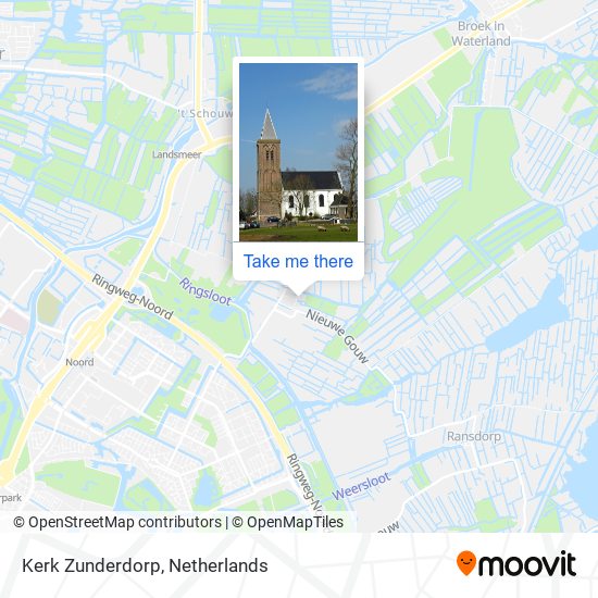 Kerk Zunderdorp map