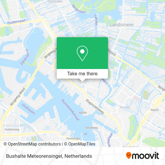 Bushalte Meteorensingel map