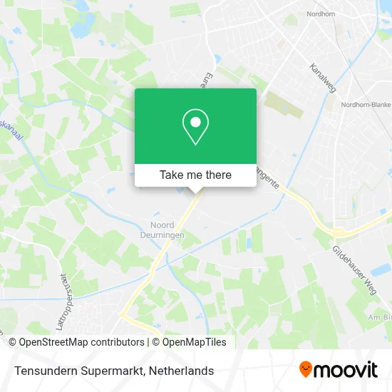 Tensundern Supermarkt Karte
