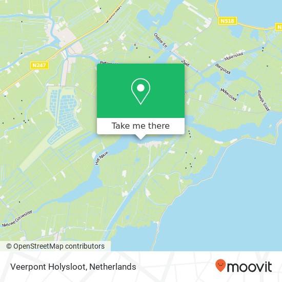 Veerpont Holysloot map