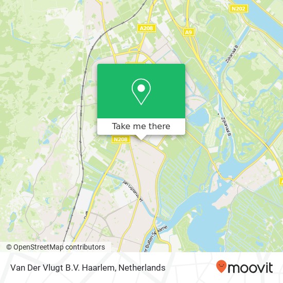 Van Der Vlugt B.V. Haarlem Karte