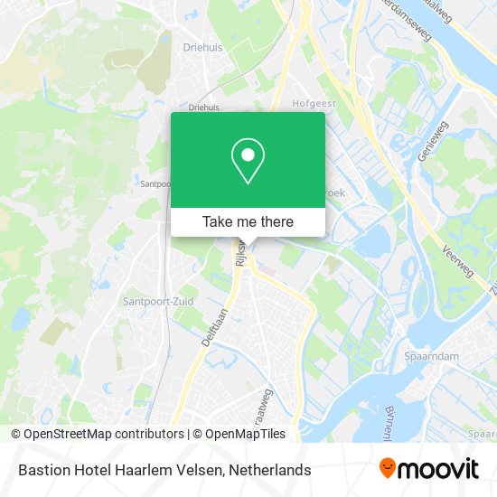 Bastion Hotel Haarlem Velsen map